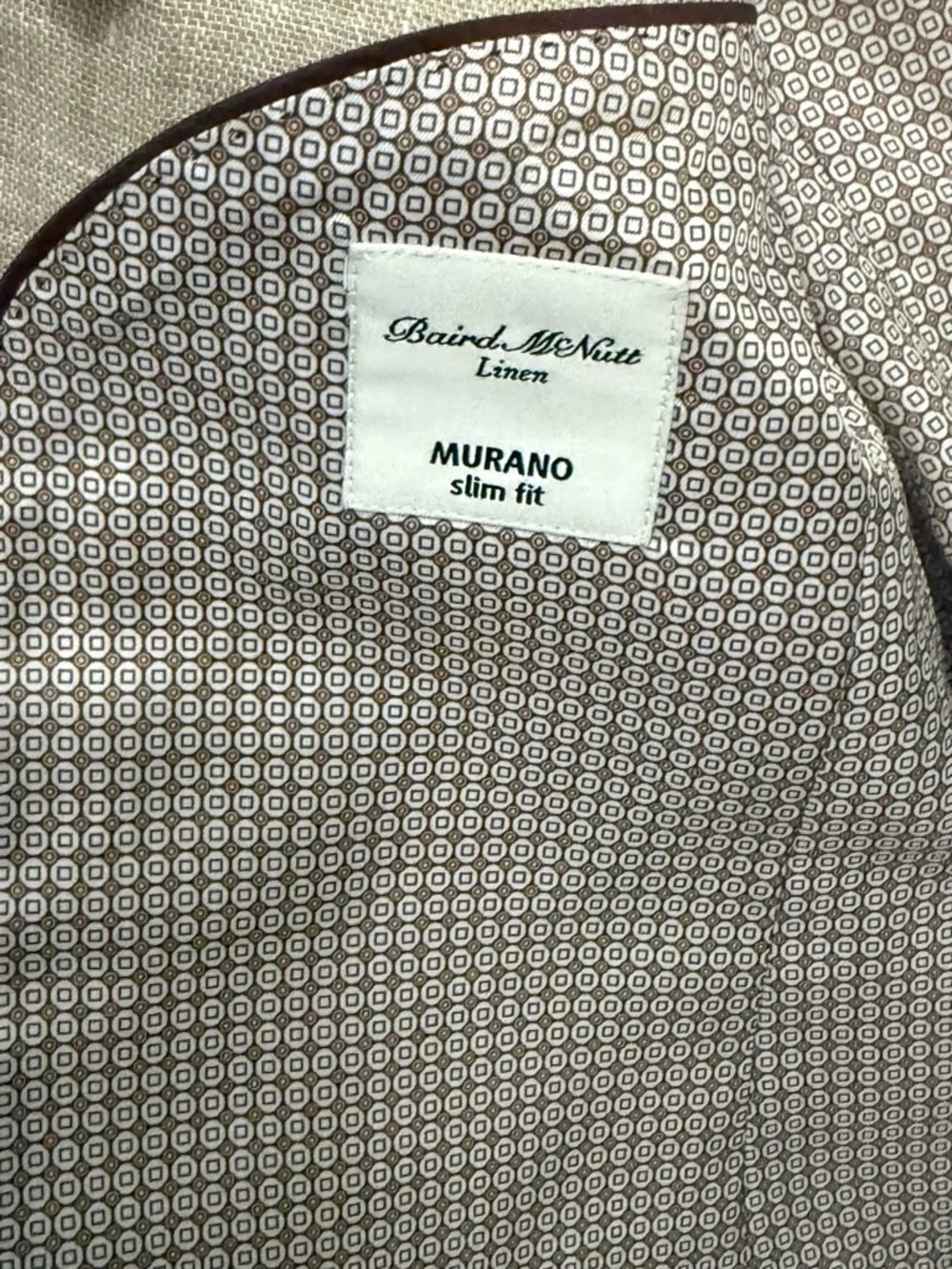 NWT Baird McNutt 100% Linen Murano Blazer size Medium